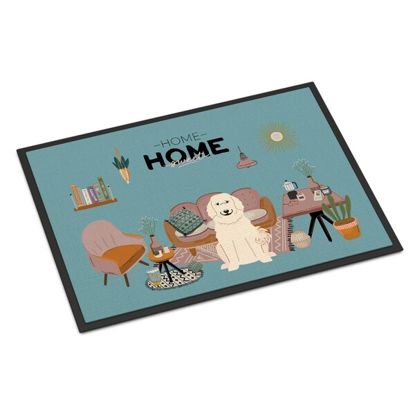 Carolines Treasures 24 x 36 in. Great Pyrenese Sweet Home Indoor or Outdoor Mat CK7928JMAT - main